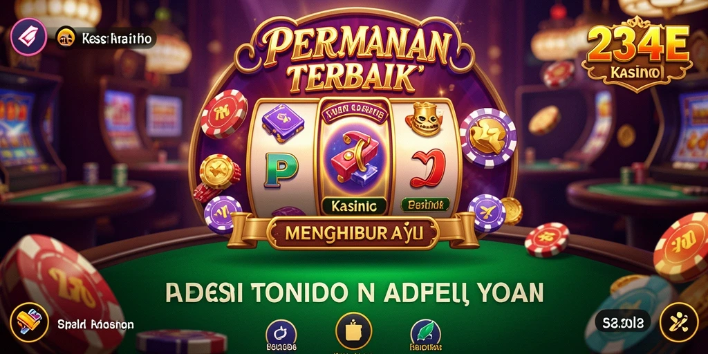Screenshot menunjukkan pemain menikmati permainan Kasino yang menegangkan.
