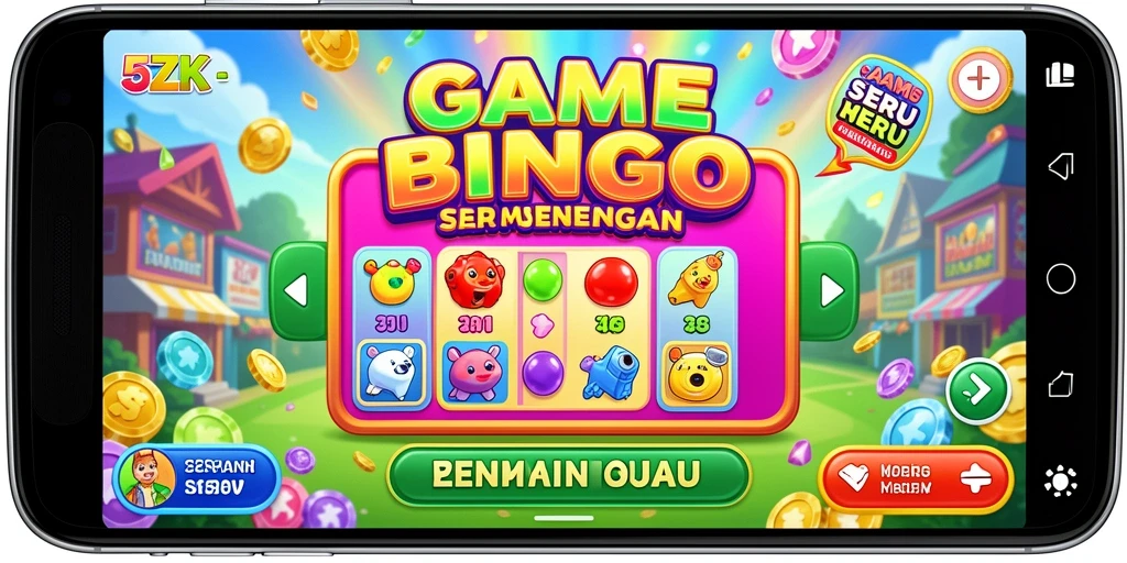 Tampilan gameplay seru dari game Bingo 5ZK.