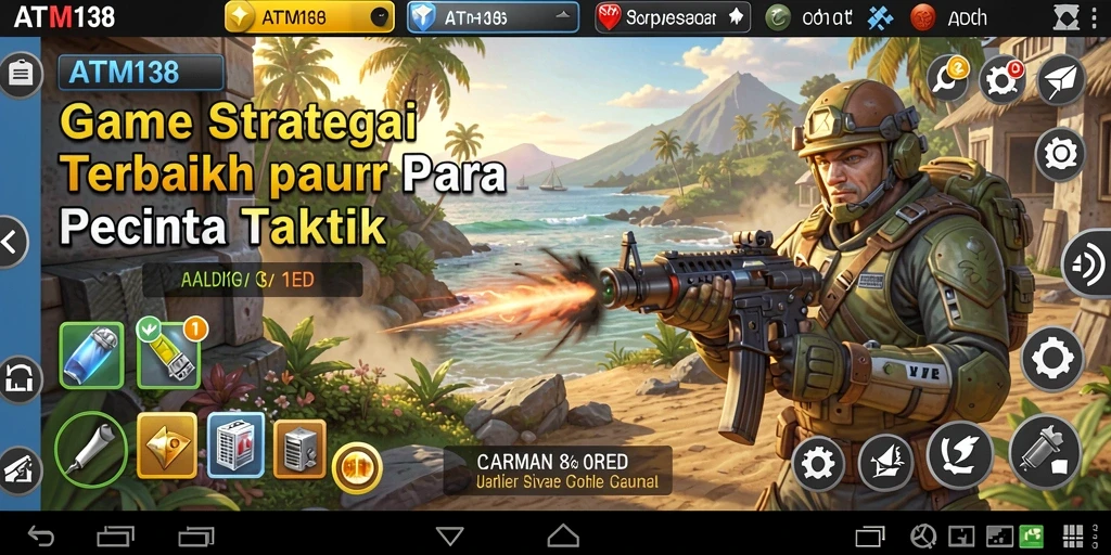Tampilan gameplay ATM138 yang strategis dan seru saat bertarung.