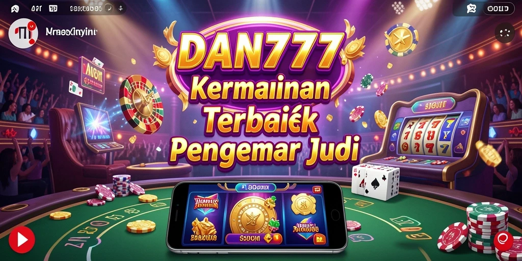 Tampilan gameplay menarik dari DAN777 yang menampilkan berbagai permainan Kasino.