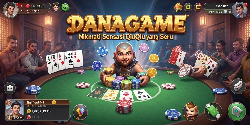 Tampilan gameplay QiuQiu yang seru di DANAGAME.
