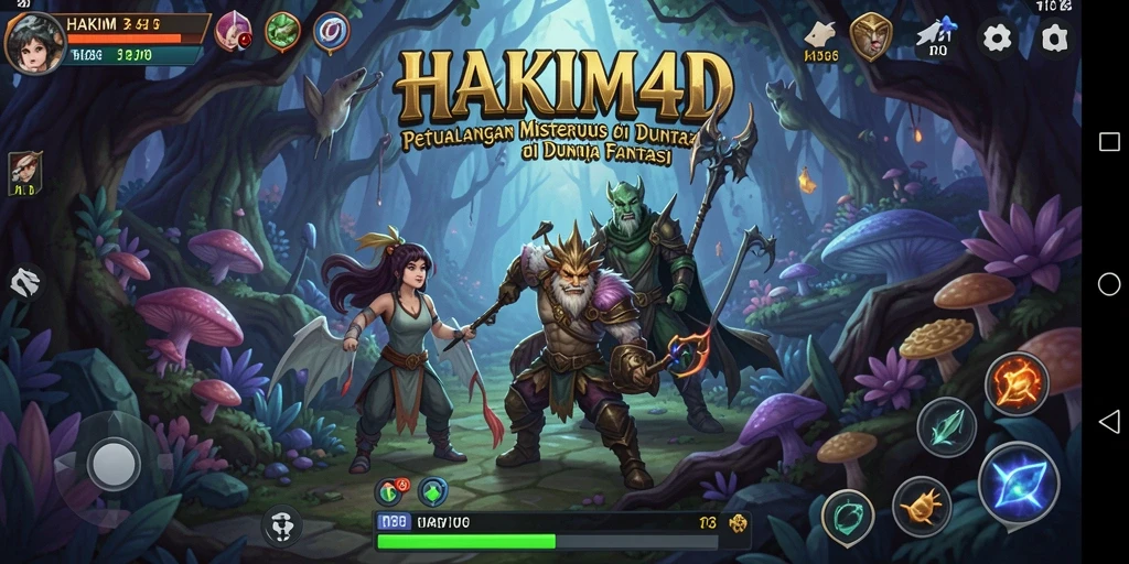 Tampilan gameplay seru HAKIM4D di dunia petualangan.