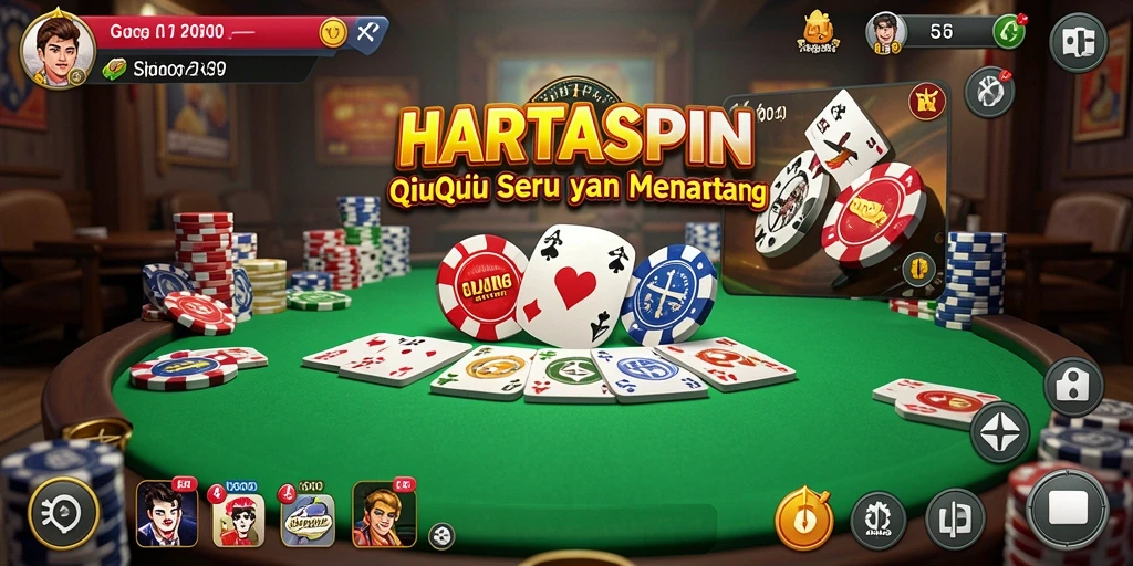 Gameplay seru HARTASPIN dengan strategi cerdas.