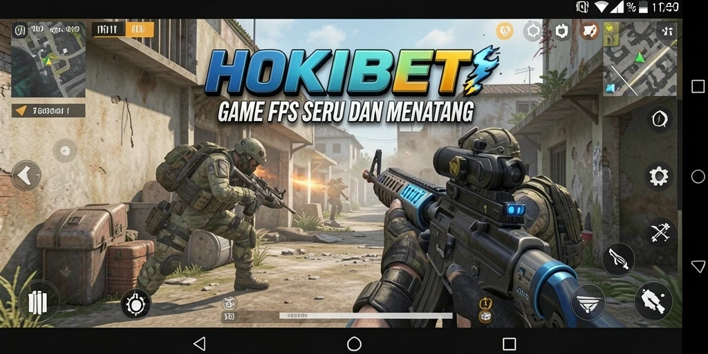 Screenshot HOKIBET menampilkan aksi tembak-menembak yang mendebarkan.