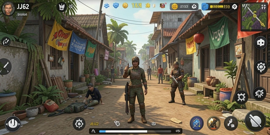 Gameplay menarik dalam JJ62 dengan elemen simulasi yang beragam.