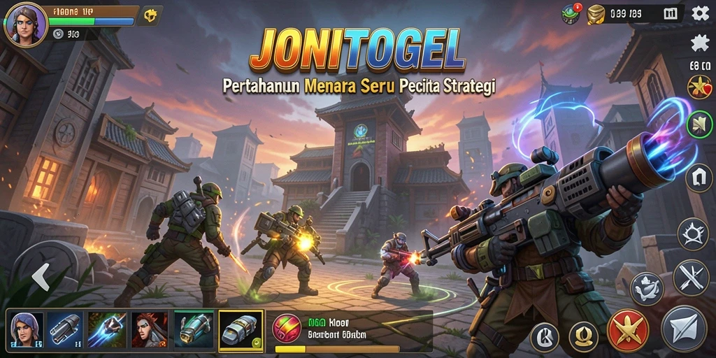 Gameplay seru JONITOGEL di dunia Tower Defense.