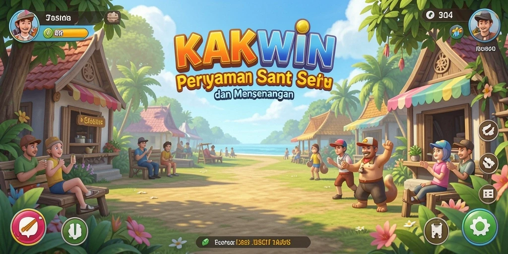 Tampilan gameplay KAKWIN yang menarik dan mengasyikkan.