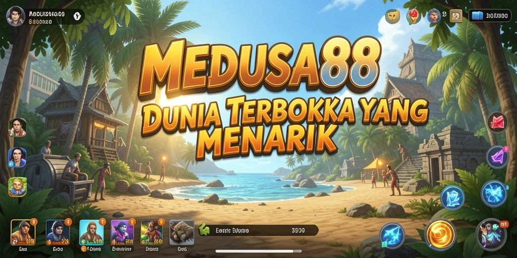 Tampilan gameplay Open World yang menakjubkan di MEDUSA88.