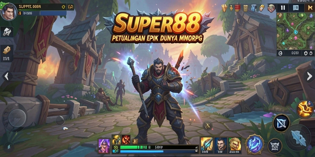 Gameplay SUPER88 yang menarik dan penuh aksi dalam dunia MMORPG.