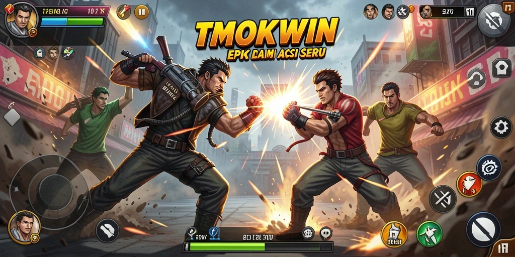 Screenshot dari gameplay TMOKWIN yang penuh aksi dan petualangan.