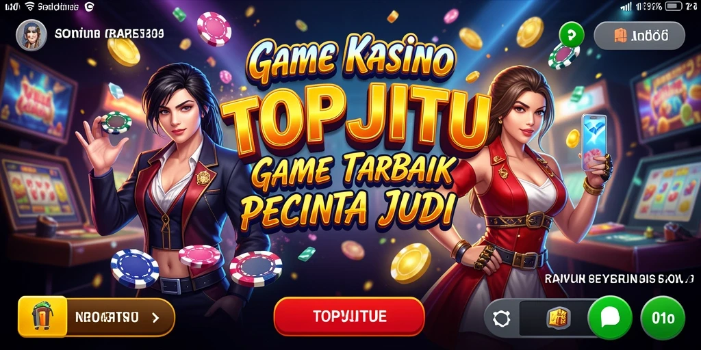 Screenshot dari gameplay seru di TOPJITU yang menunjukkan aksi Kasino.